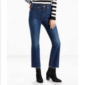 Levi’s kick flare cropped jeans